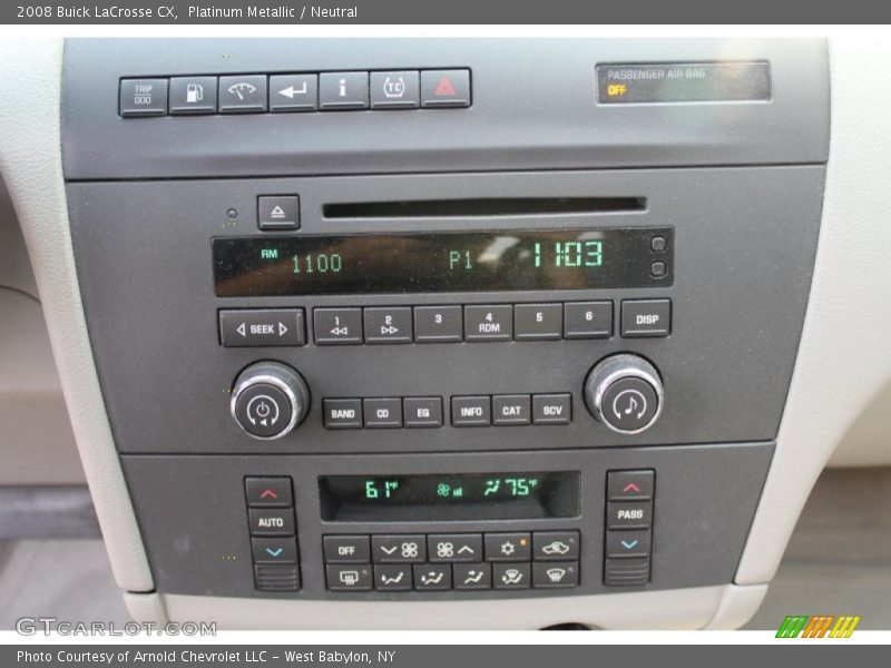 Platinum Metallic / Neutral 2008 Buick LaCrosse CX