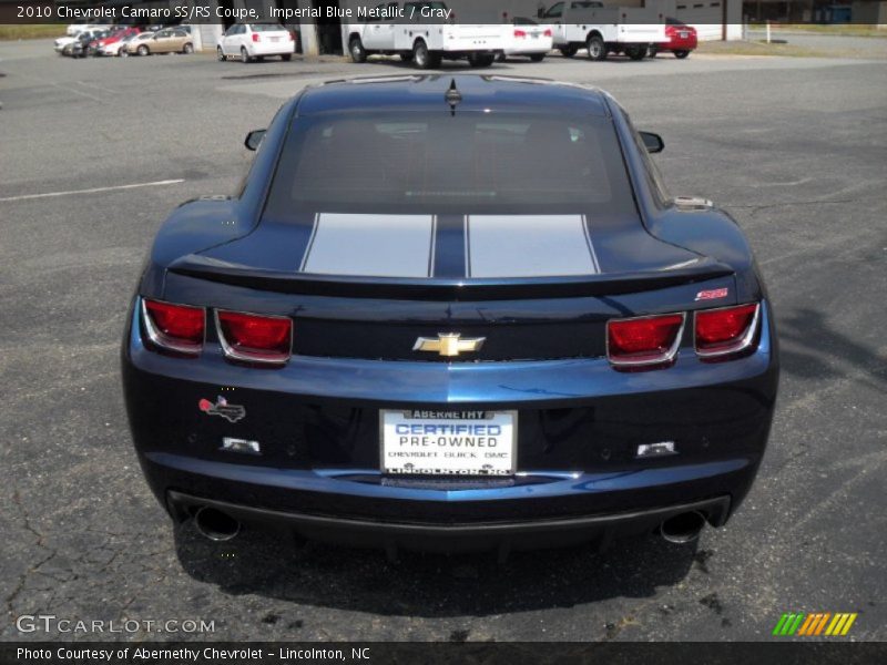 Imperial Blue Metallic / Gray 2010 Chevrolet Camaro SS/RS Coupe