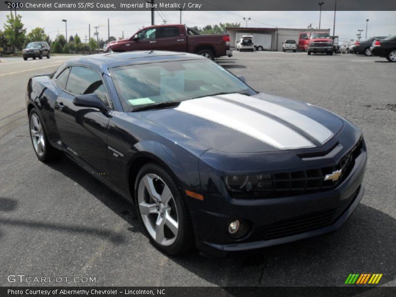 Imperial Blue Metallic / Gray 2010 Chevrolet Camaro SS/RS Coupe