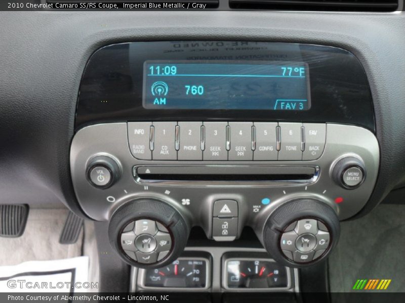 Controls of 2010 Camaro SS/RS Coupe