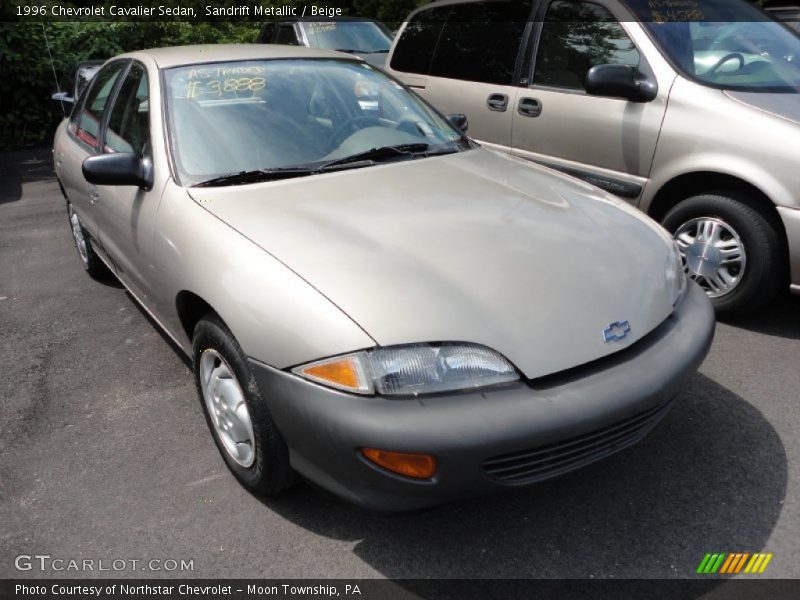 Sandrift Metallic / Beige 1996 Chevrolet Cavalier Sedan