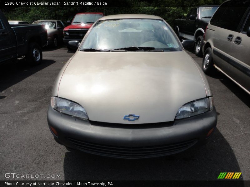 Sandrift Metallic / Beige 1996 Chevrolet Cavalier Sedan
