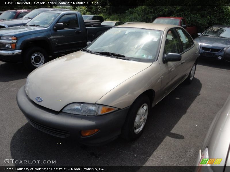 Sandrift Metallic / Beige 1996 Chevrolet Cavalier Sedan