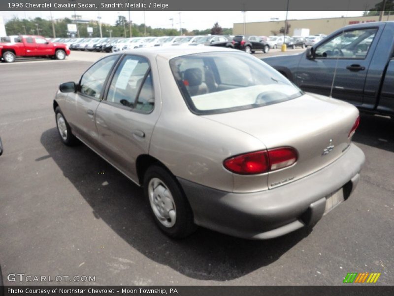 Sandrift Metallic / Beige 1996 Chevrolet Cavalier Sedan