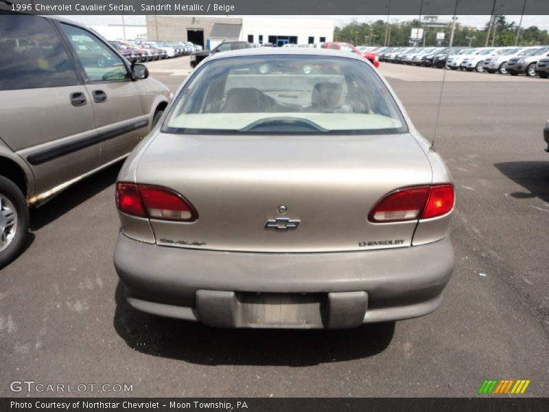 Sandrift Metallic / Beige 1996 Chevrolet Cavalier Sedan