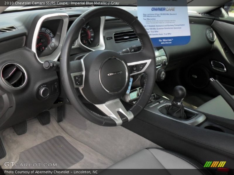 Imperial Blue Metallic / Gray 2010 Chevrolet Camaro SS/RS Coupe