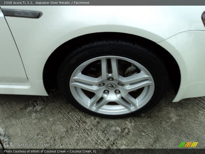 Alabaster Silver Metallic / Parchment 2008 Acura TL 3.2