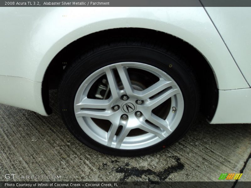 Alabaster Silver Metallic / Parchment 2008 Acura TL 3.2
