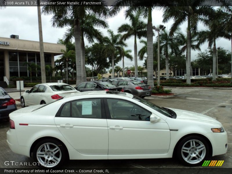 Alabaster Silver Metallic / Parchment 2008 Acura TL 3.2