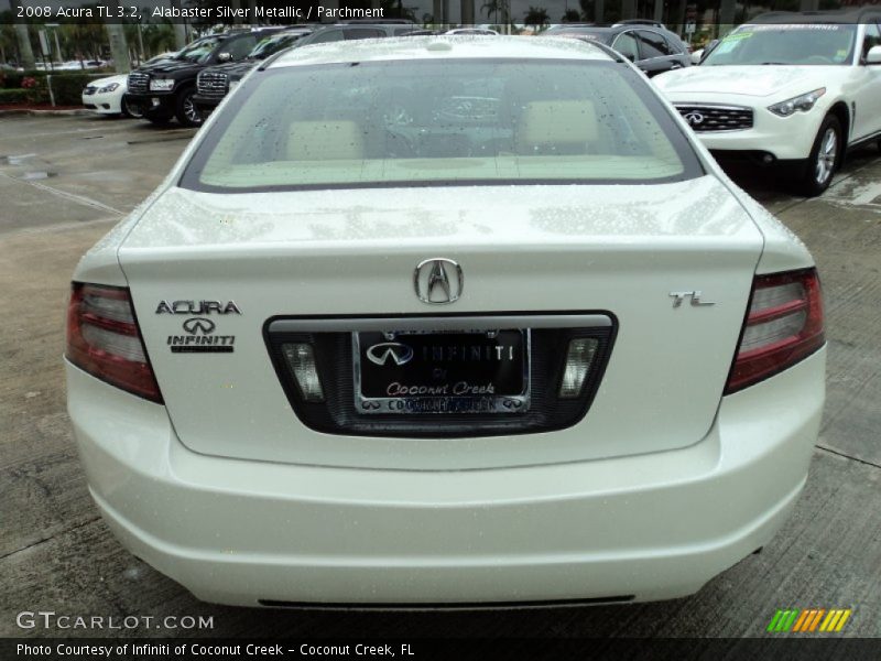 Alabaster Silver Metallic / Parchment 2008 Acura TL 3.2