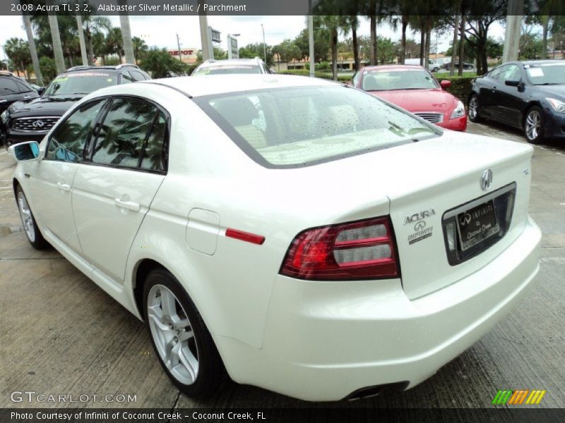 Alabaster Silver Metallic / Parchment 2008 Acura TL 3.2
