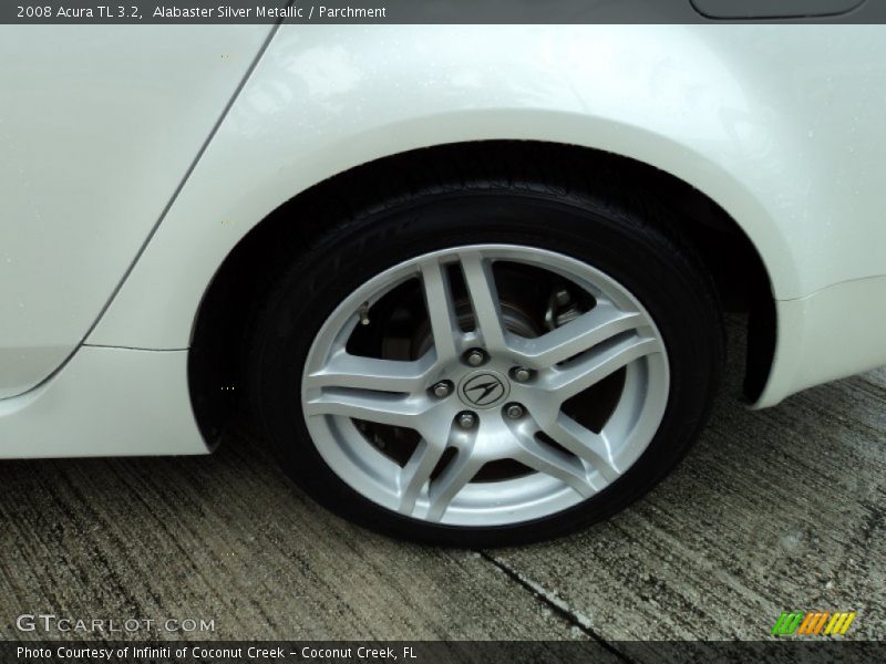 Alabaster Silver Metallic / Parchment 2008 Acura TL 3.2