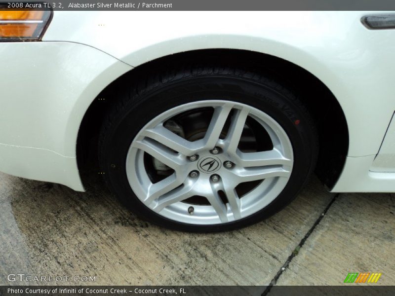 Alabaster Silver Metallic / Parchment 2008 Acura TL 3.2