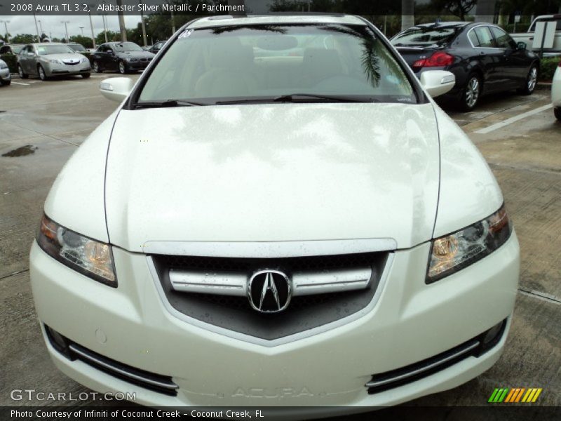 Alabaster Silver Metallic / Parchment 2008 Acura TL 3.2