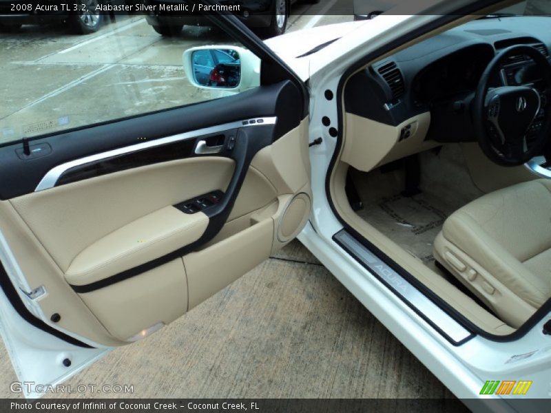Alabaster Silver Metallic / Parchment 2008 Acura TL 3.2