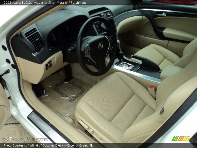 Alabaster Silver Metallic / Parchment 2008 Acura TL 3.2