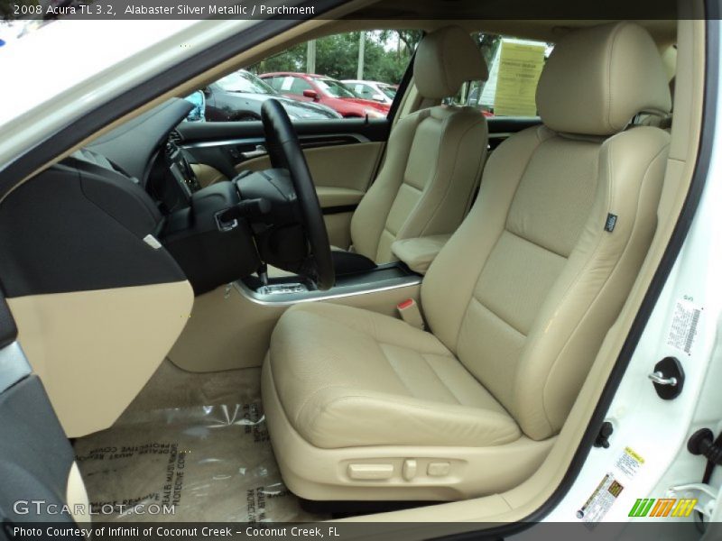 Alabaster Silver Metallic / Parchment 2008 Acura TL 3.2