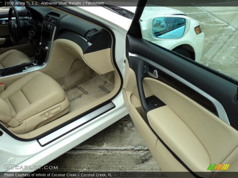 Alabaster Silver Metallic / Parchment 2008 Acura TL 3.2