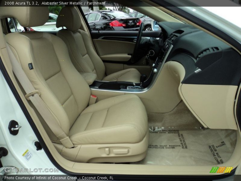 Alabaster Silver Metallic / Parchment 2008 Acura TL 3.2