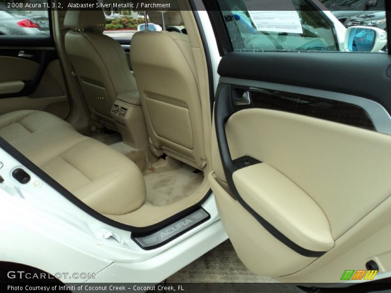 Alabaster Silver Metallic / Parchment 2008 Acura TL 3.2