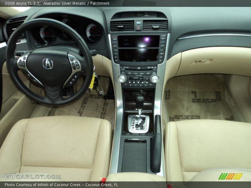 Alabaster Silver Metallic / Parchment 2008 Acura TL 3.2