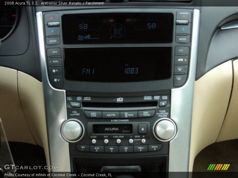 Alabaster Silver Metallic / Parchment 2008 Acura TL 3.2