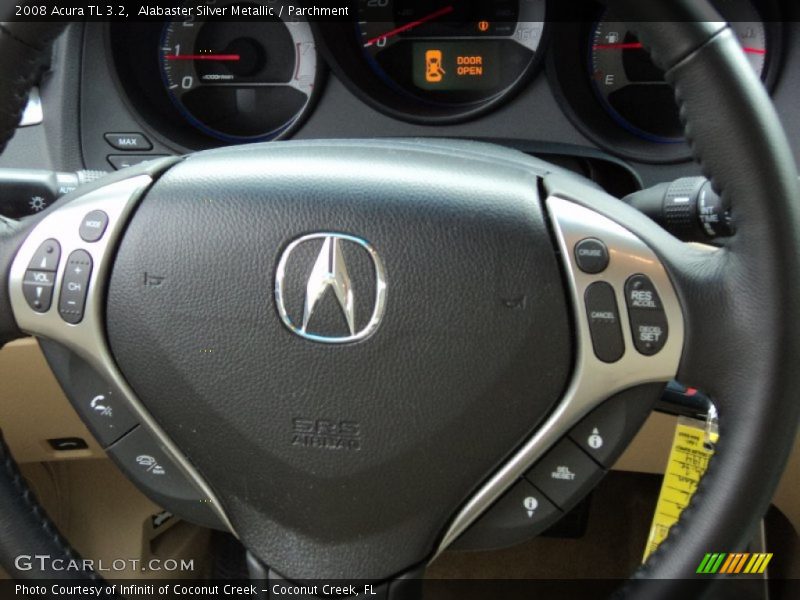 Alabaster Silver Metallic / Parchment 2008 Acura TL 3.2