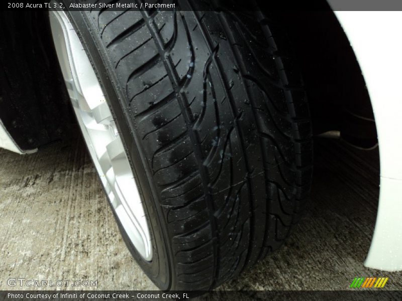 Alabaster Silver Metallic / Parchment 2008 Acura TL 3.2