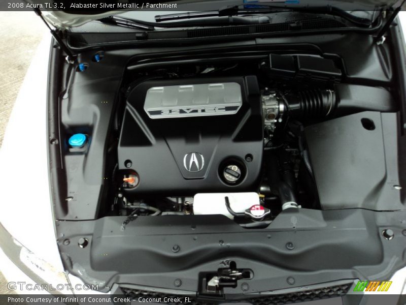Alabaster Silver Metallic / Parchment 2008 Acura TL 3.2