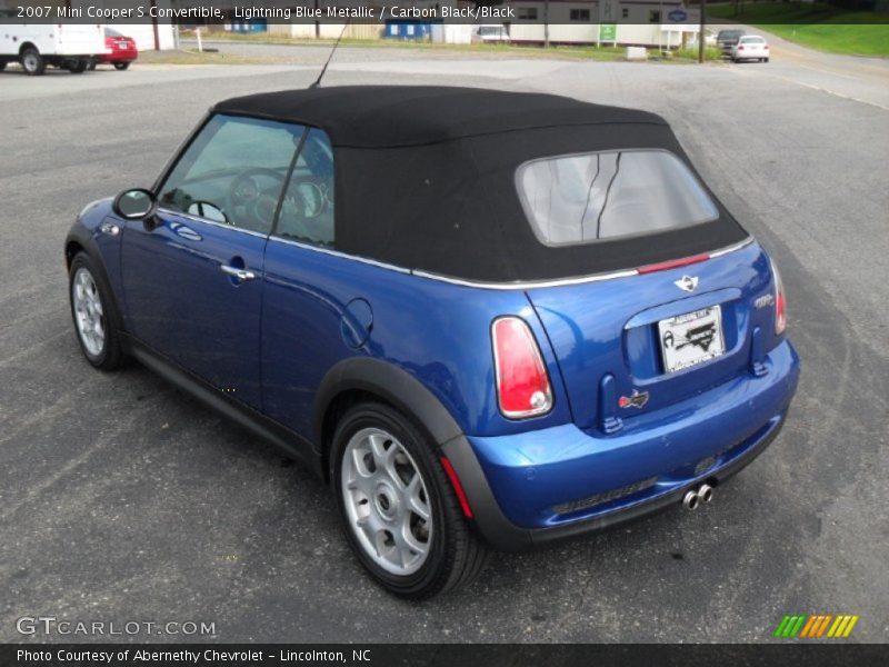 Lightning Blue Metallic / Carbon Black/Black 2007 Mini Cooper S Convertible