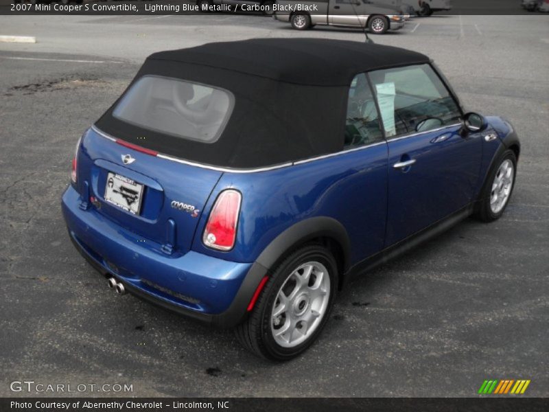 Lightning Blue Metallic / Carbon Black/Black 2007 Mini Cooper S Convertible