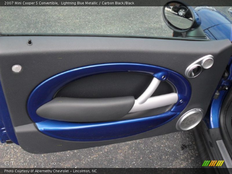 Lightning Blue Metallic / Carbon Black/Black 2007 Mini Cooper S Convertible