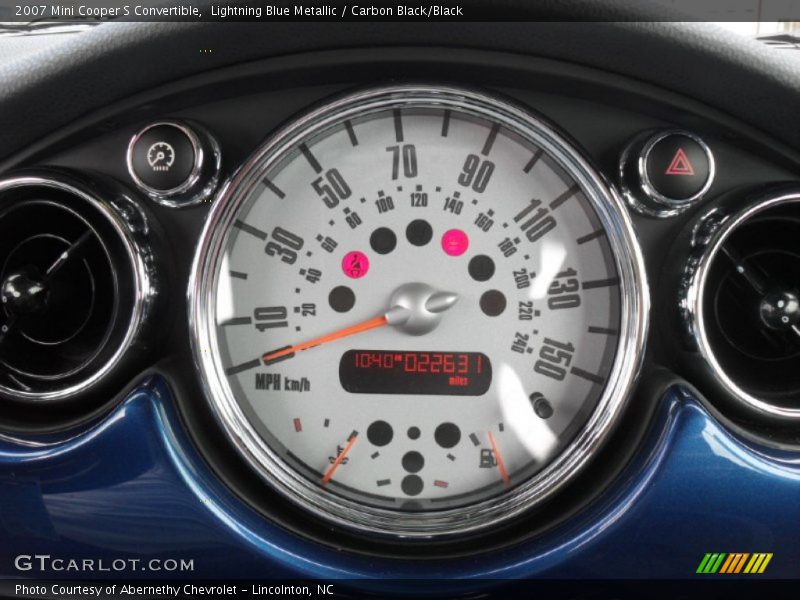Lightning Blue Metallic / Carbon Black/Black 2007 Mini Cooper S Convertible
