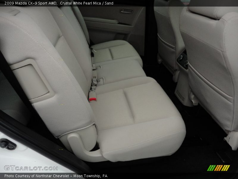 Crystal White Pearl Mica / Sand 2009 Mazda CX-9 Sport AWD