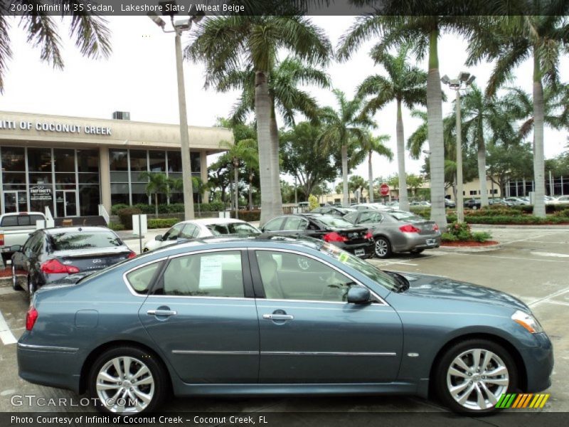 Lakeshore Slate / Wheat Beige 2009 Infiniti M 35 Sedan