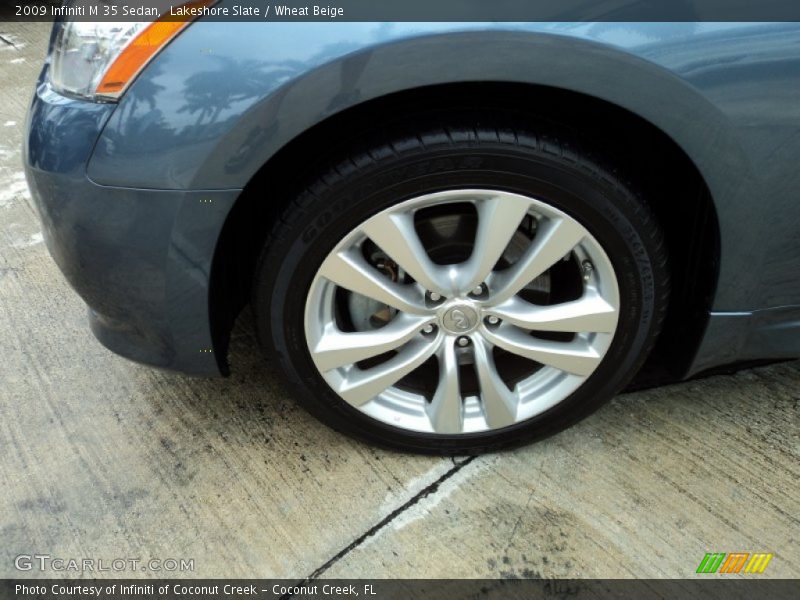 Lakeshore Slate / Wheat Beige 2009 Infiniti M 35 Sedan