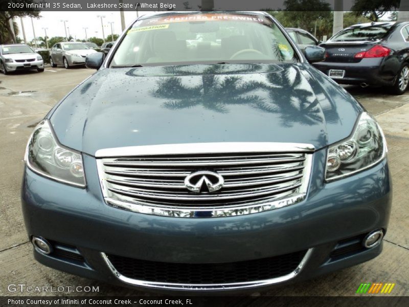 Lakeshore Slate / Wheat Beige 2009 Infiniti M 35 Sedan