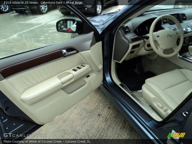 Lakeshore Slate / Wheat Beige 2009 Infiniti M 35 Sedan