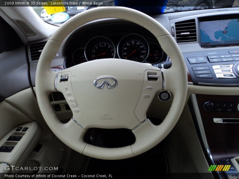 Lakeshore Slate / Wheat Beige 2009 Infiniti M 35 Sedan