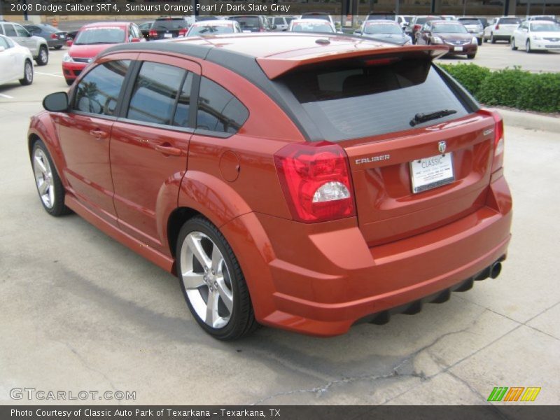 Sunburst Orange Pearl / Dark Slate Gray 2008 Dodge Caliber SRT4