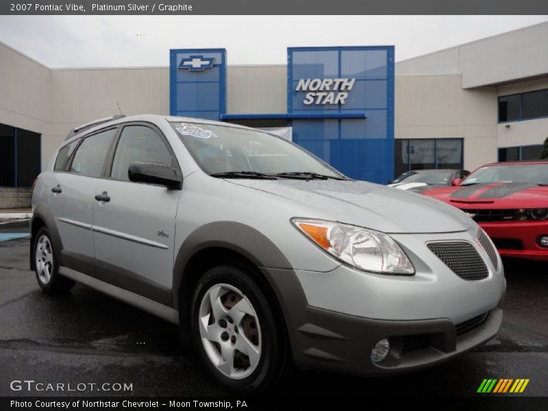 Platinum Silver / Graphite 2007 Pontiac Vibe