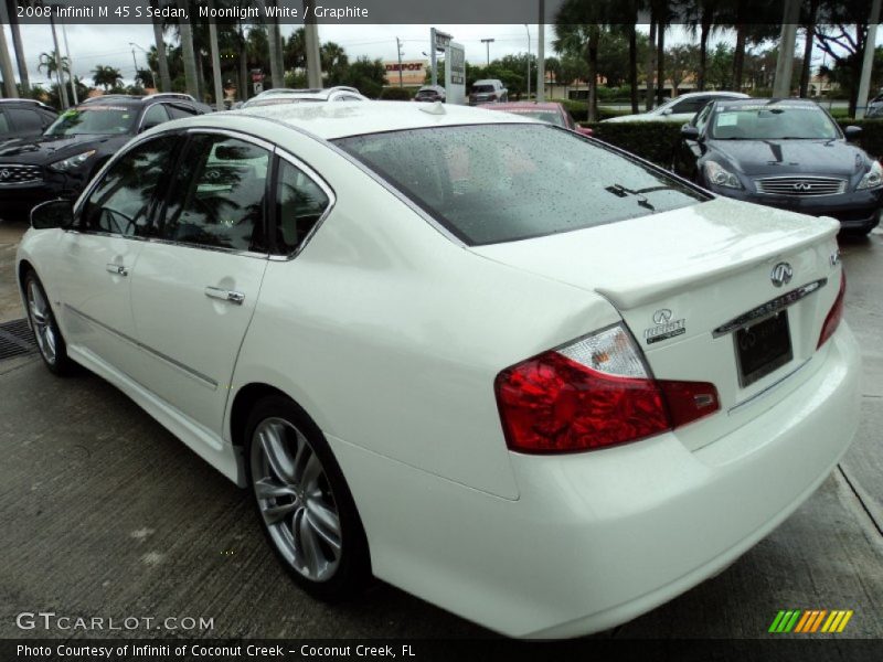 Moonlight White / Graphite 2008 Infiniti M 45 S Sedan