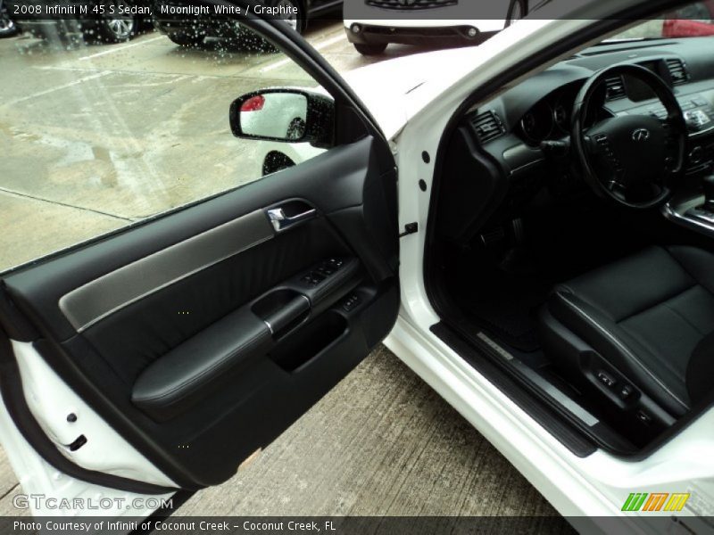 Moonlight White / Graphite 2008 Infiniti M 45 S Sedan
