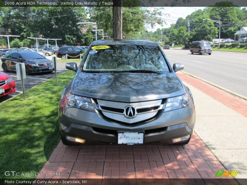 Sterling Gray Metallic / Taupe 2008 Acura MDX Technology