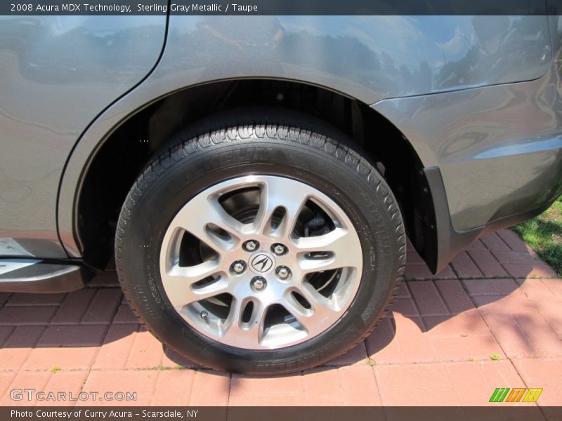 Sterling Gray Metallic / Taupe 2008 Acura MDX Technology