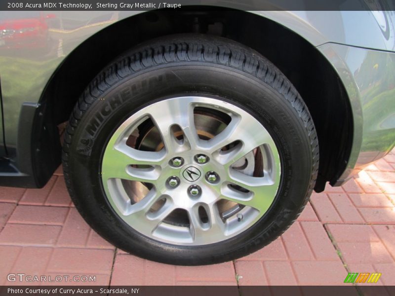 Sterling Gray Metallic / Taupe 2008 Acura MDX Technology