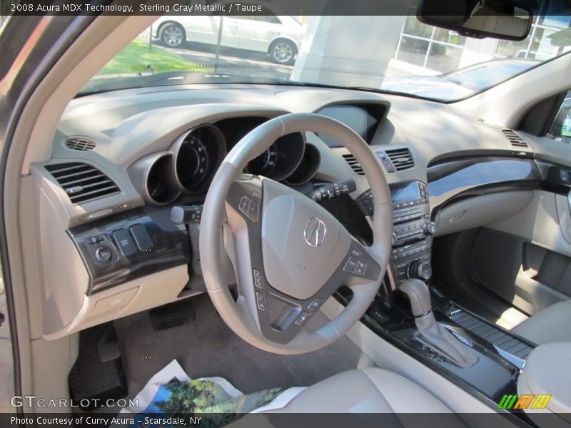 Sterling Gray Metallic / Taupe 2008 Acura MDX Technology