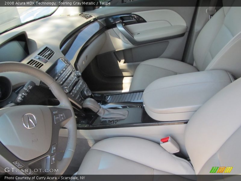 Sterling Gray Metallic / Taupe 2008 Acura MDX Technology