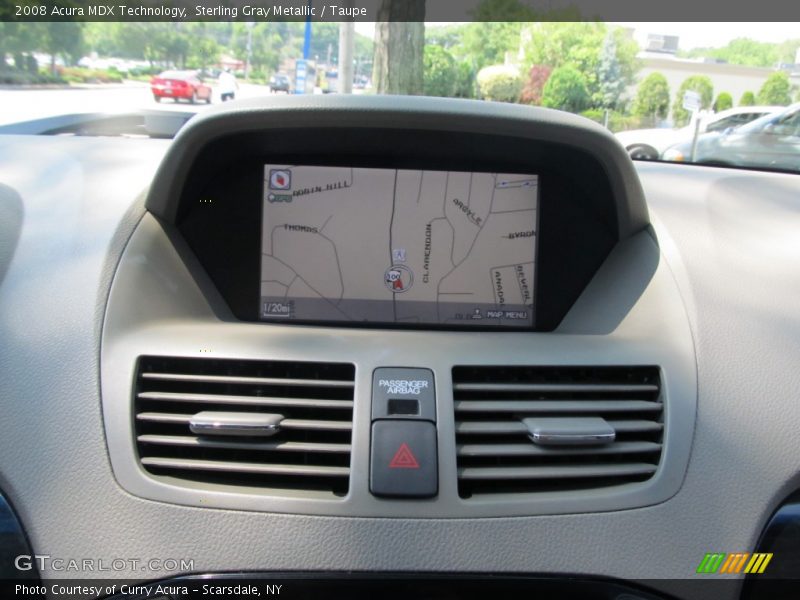 Sterling Gray Metallic / Taupe 2008 Acura MDX Technology