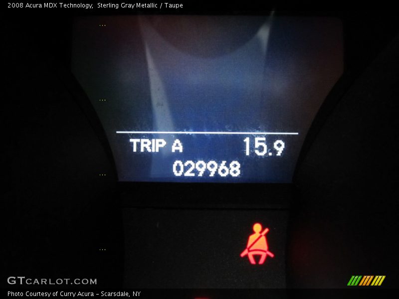 Sterling Gray Metallic / Taupe 2008 Acura MDX Technology
